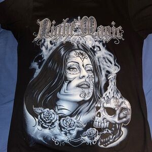 Skull Day of Dead Lady Tee